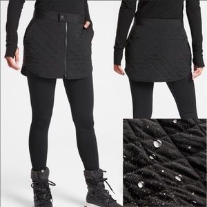 NWT Athleta Toasty Buns Insulated Skirt / Black